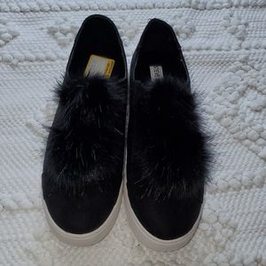 Steve Madden Black Slip On Sneakers